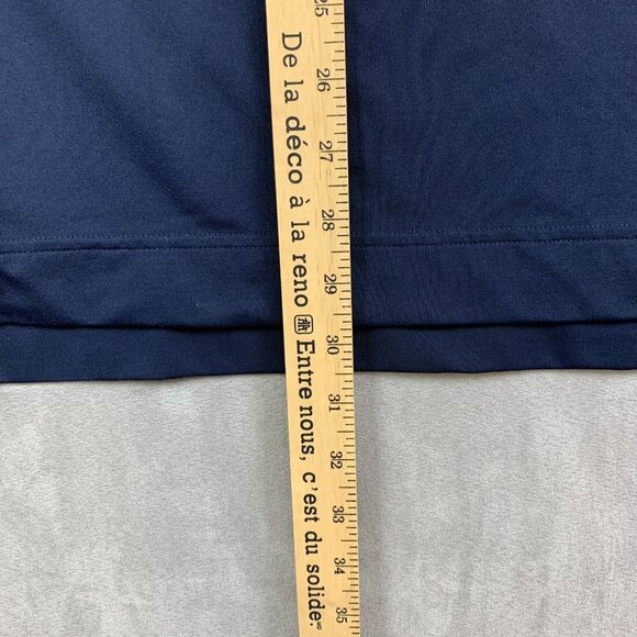 FootJoy Navy Blue Polo Shirt with Stripes - Picture 7 of 9